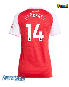 Arsenal Viktor Gyokeres #14 Tricou Fotbal Replică 2025-26 Femei Acasa